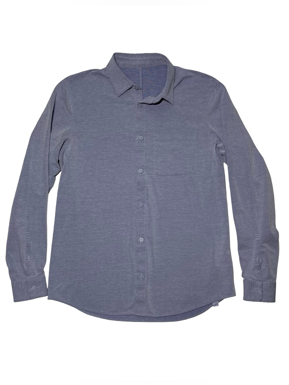 Lululemon Athletica Lilac Light Blue Button Down Long Sleeve Mens Size S